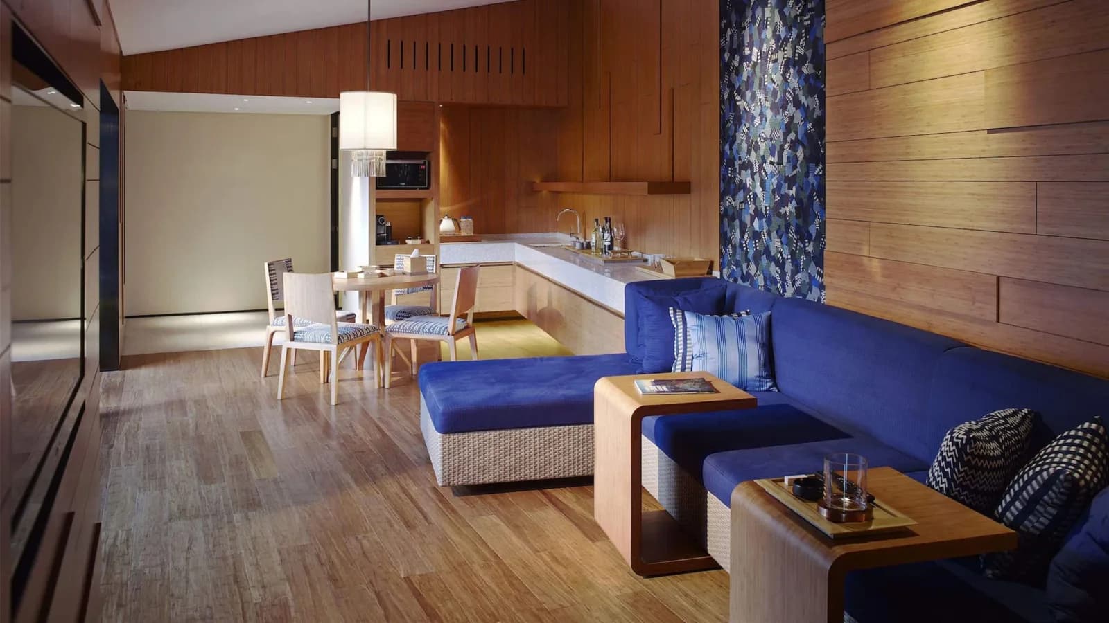 Two-bedroom villa living area at The Lost Stone Villas & Spa
